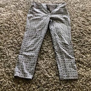 Cache black and white patterned jeans